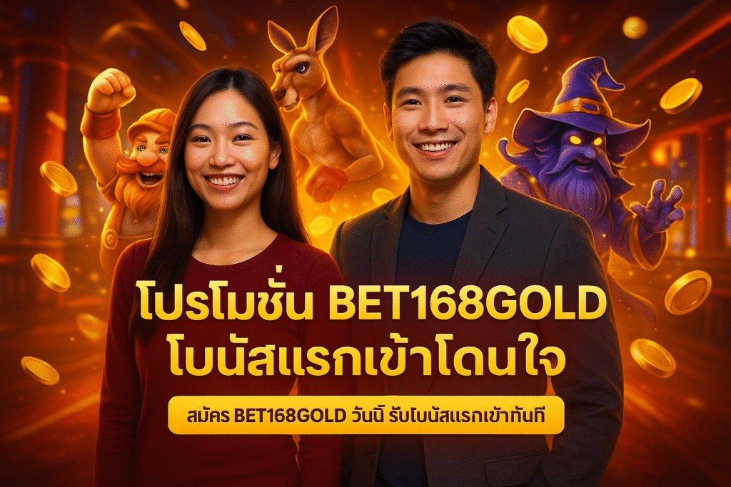 โปรโมชั่น BET168GOLD โบนัสแรกเข้าโดนใจ